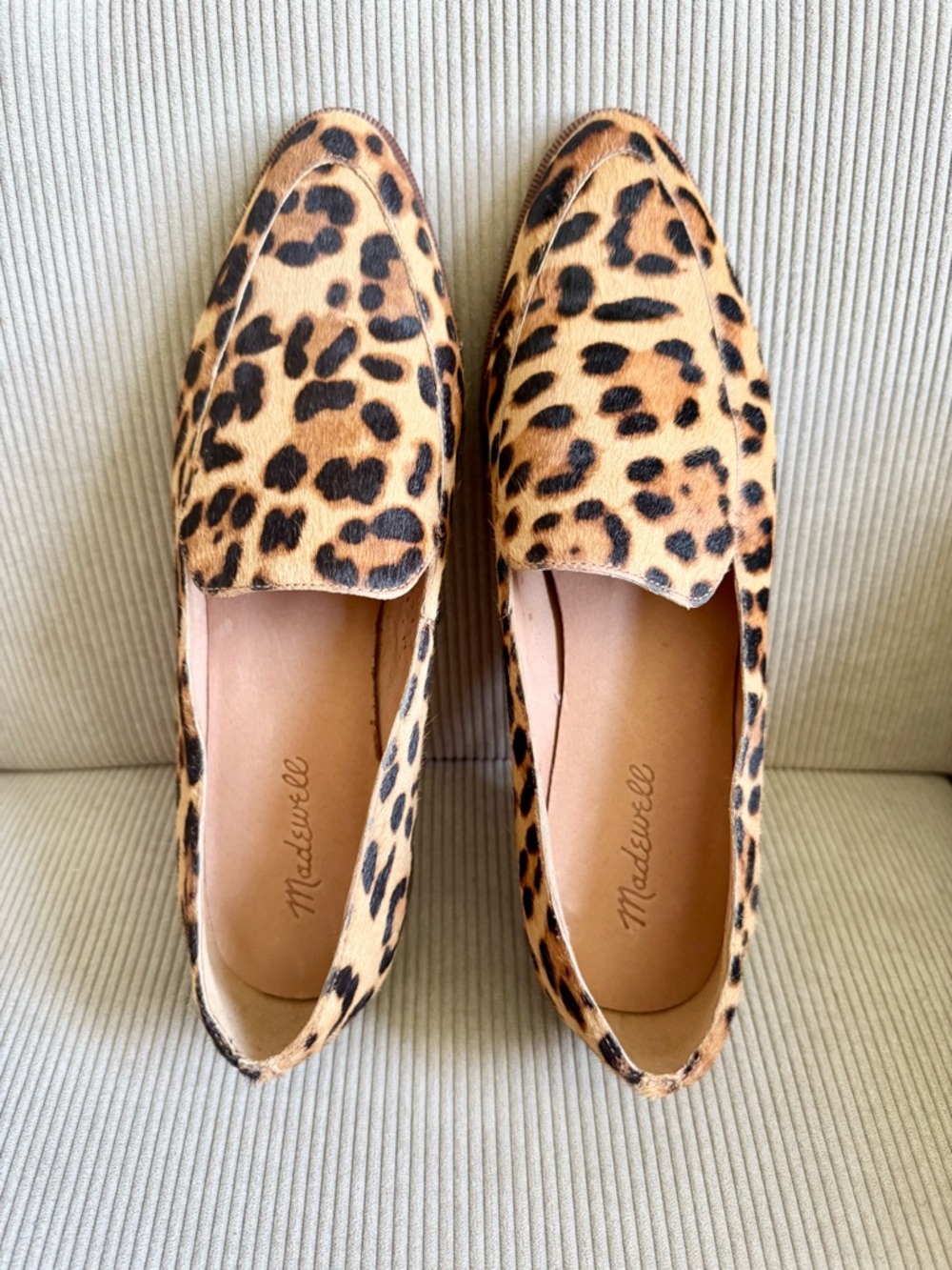 Madewell The Frances Loafer Leopard Calf Hair Size 10 - Picture 7 of 12